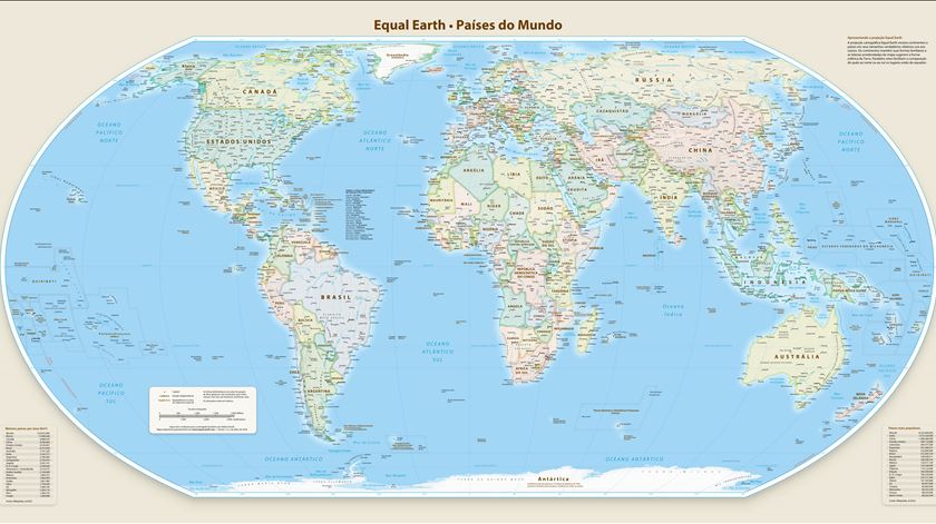 O tamanho importa? África apoia campanha para ficar maior nos mapas