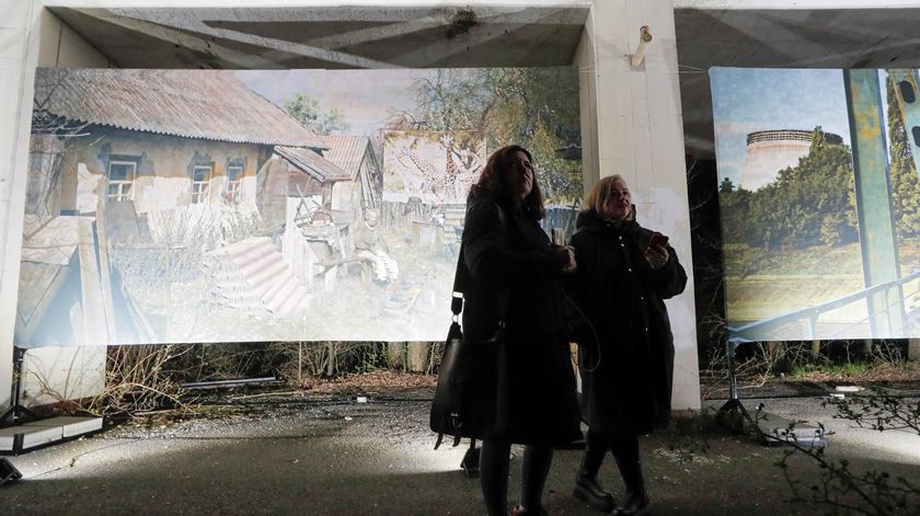 Exposição sobre Prypyat assinala 35 anos do desastre nuclear de Chernobyl. Foto: Sergey Dolzhenko/EPA