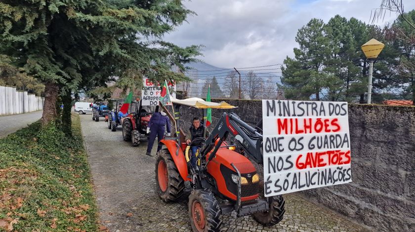 Protestos de agricultores em Vila Real Foto: Olímpia Mairos/RR