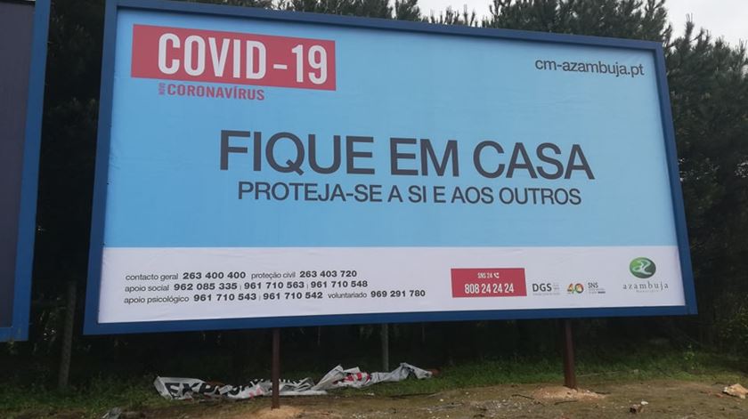 Câmara da Azambuja apela à população para ficar em casa para se proteger do risco de contágio de Covid-19. foto: Munícipio de Azambuja