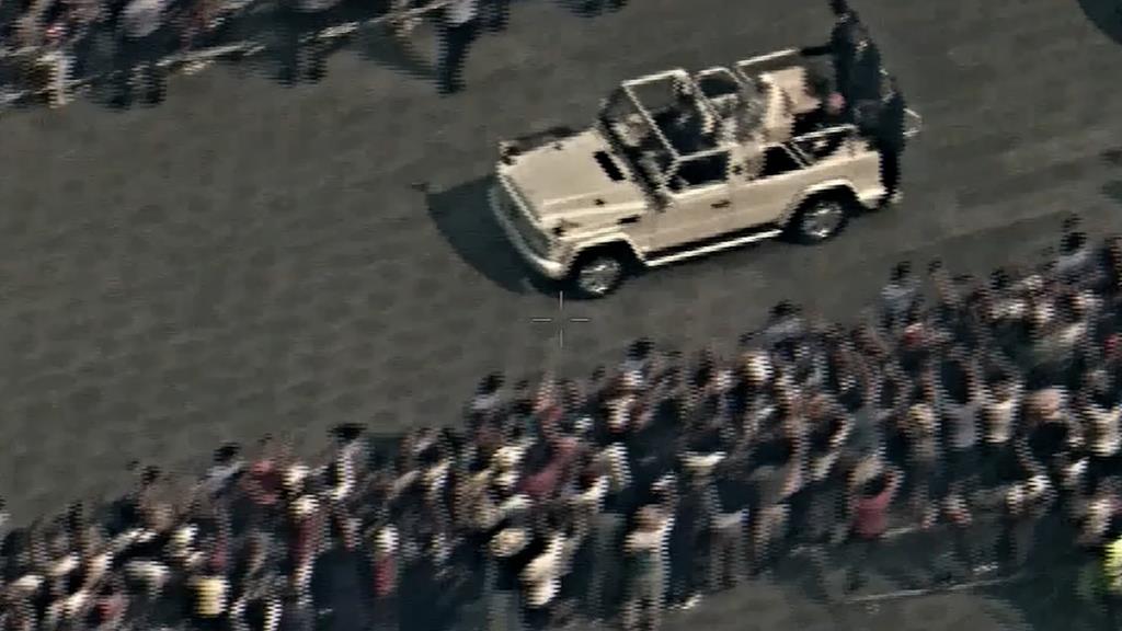 Papa em Fátima. Força Aérea divulga imagens aéreas