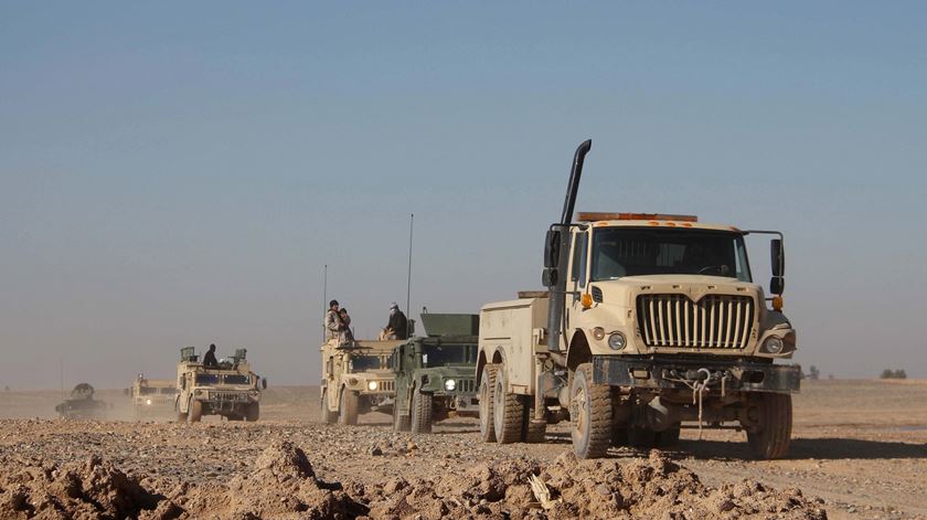 Forças de Segurança do Afeganistão patrulham em Helmand. Foto: Watan Yar/EPA