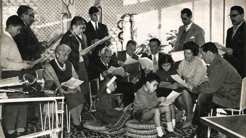 Ensaio geral do programa "Parque Infantil", 1960. Foto: Lobo Pimentel, revista Plateia, Janeiro de 1961