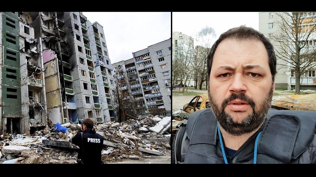 Nos escombros do cerco a Chernihiv