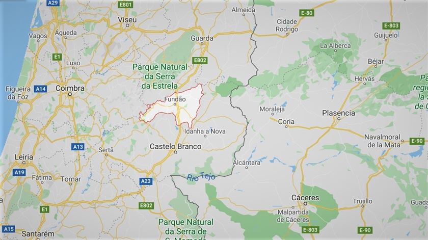 Autarca do Fundão está esperançado quanto à cadeia de transmissão. Imagem: Google Maps