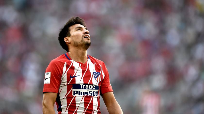 Gaitan, aqui nos tempos do Atlético de Madrid. Foto: Christian Bruna/EPA (arquivo)