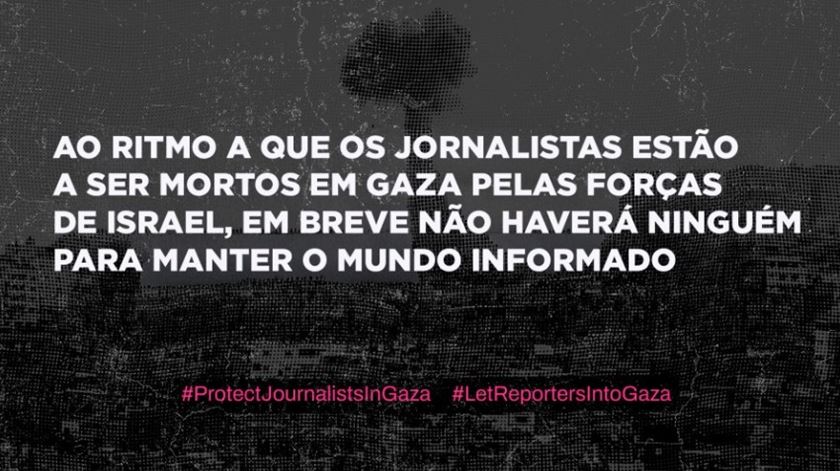 Redações de todo o mundo protestam contra assassínio de jornalistas em Gaza