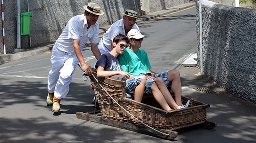 carros de cesto Monte Funchal Madeira Foto: Turismo da Madeira