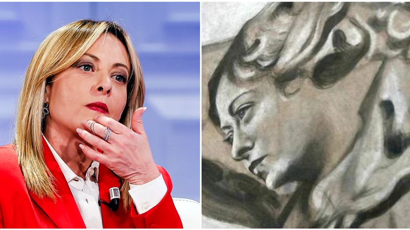 Restauro polémico: descubra as diferenças entre Meloni e um fresco retocado