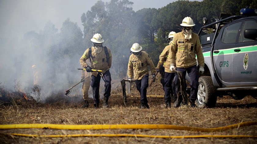 Gips, GNR, exercício simulação fogos, floresta Abril 2018 Foto: Teresa Abecasis