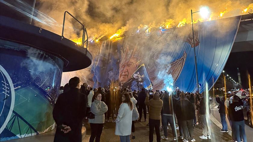 Homenagem dos adeptos a Pinto da Costa no Estádio do Dragão. Foto: FC Porto