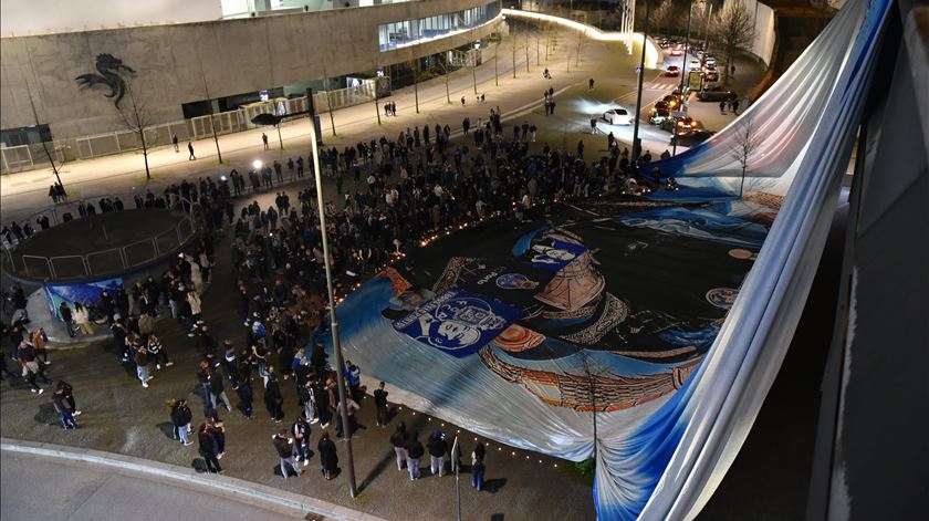 Homenagem dos adeptos a Pinto da Costa no Estádio do Dragão. Foto: FC Porto