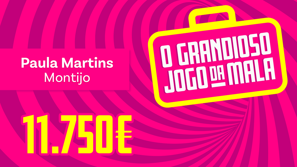 Parabéns à Paula Martins que ganhou 11.750€