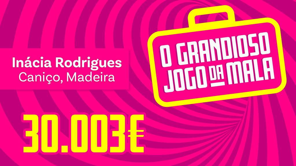 Os 30.003€ do Grandioso Jogo da Mala foram para a Madeira