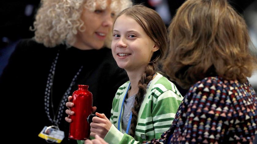 Greta Thunberg é um símbolo, considera Marcelo Rebelo de Sousa. Foto: Emilio Naranjo/EPA