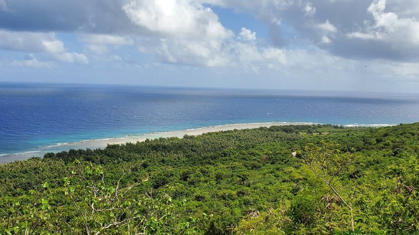 Vista sobre o mar na ilha de Guam. Foto: Carlota Plantier LeFon