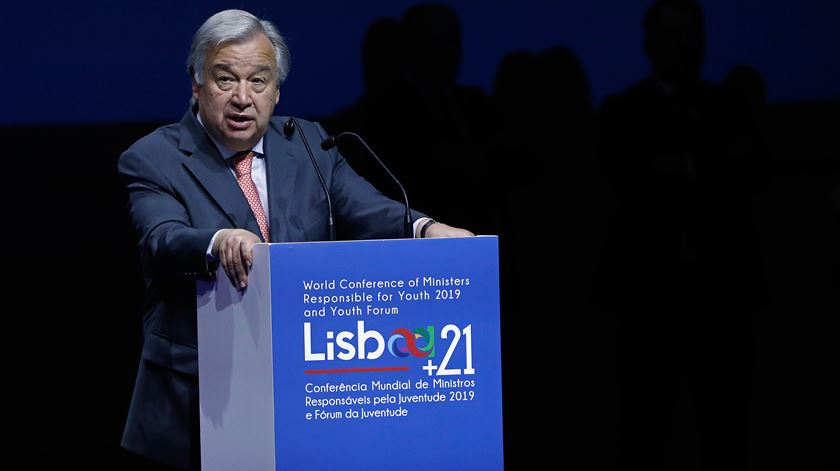 Antonio Guterres Conferência Mundial de Ministros Responsáveis pela Juventude 2019 Foto: António Pedro Santos/Lusa