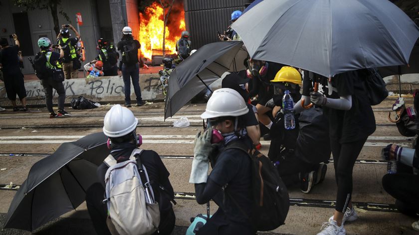 Estados Unidos partilham preocupação de alguns cidadãos de Hong Kong com os objetivos da China. Foto: Vivek Prakash/EPA