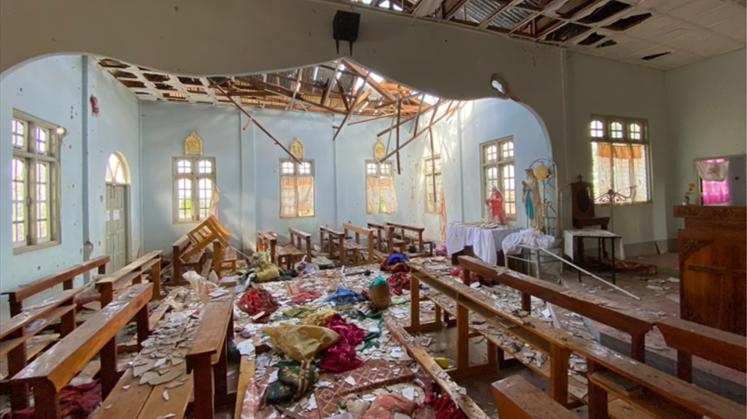 Myanmar. Bomba faz quatro mortos e destrói Igreja