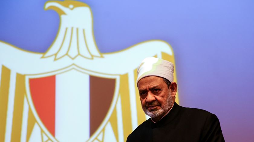 Imã Ahmed al-Tayeb, da Universidade de Al-Azhar, de visita a Lisboa. Foto: Nuno Fox/Lusa