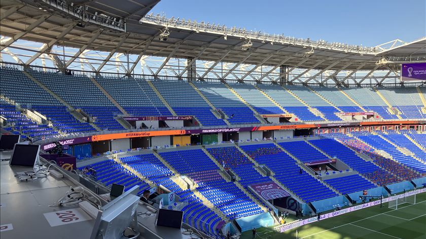 O interior do estádio. Foto: Carlos Dias/RR