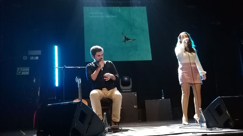 Imagem da apresentação do disco "Avenida da Liberdade". Foto: DR Imagem da apresentação do disco "Avenida da Liberdade". Foto: DR