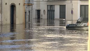 Manhã submersa em Alcácer do Sal. Água subiu dois metros em 10 minutos