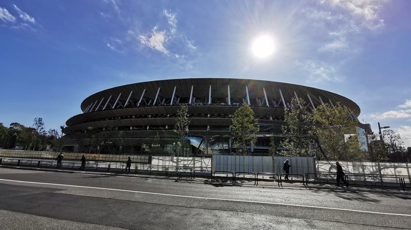 Estádio nacional japonês, sede dos Jogos Olímpicos. Foto: Daniela Espírito Santo/RR