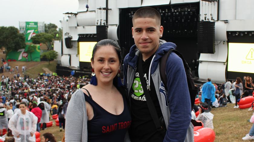 Jéssica e David são vizinhos do Rock in Rio