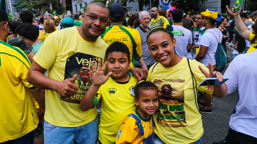 Manifestação pró-Bolsonaro. Foto: Mia Alberti