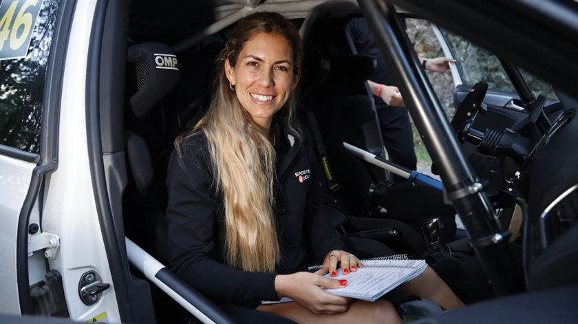 Inês Ponte é a navegadora de José Pedro Fontes Foto: Filipe Santos/NPO Vodafone Rally Portugal 2022