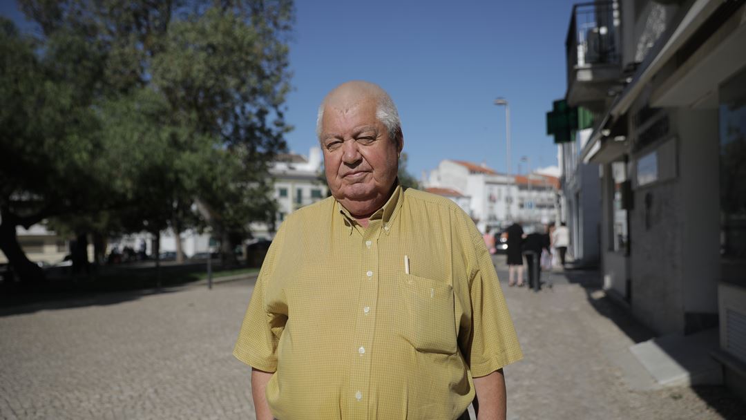 Isidoro Nascimento, apoiante do PSD. Foto: Inês Rocha/RR