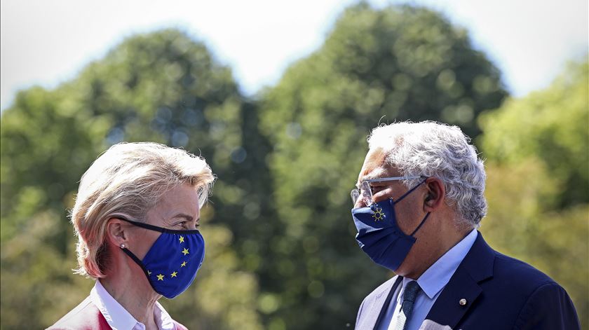 Ursula von der Leyen, António Costa. Foto: António Pedro Santos/EPA