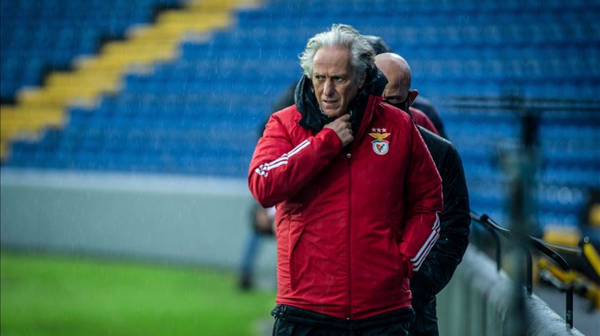 Jorge Jesus - Santa Clara - Benfica adiado devido ao mau tempo Foto: Eduardo Costa/Lusa