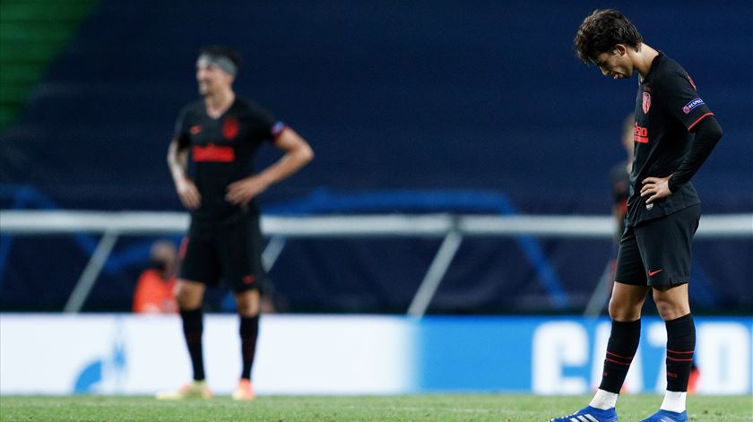 João Félix marcou, mas Atlético de Madrid está eliminado da Liga dos Campeões. Foto: António Cotrim/EPA