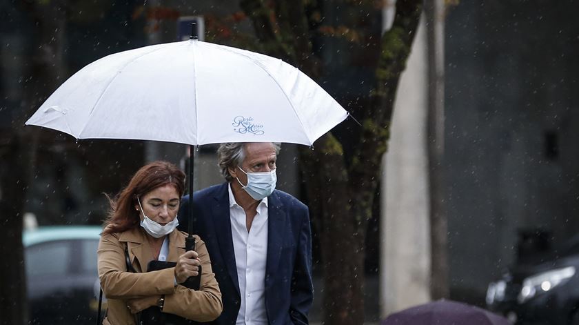 Jorge Jesus esteve no Campus da Justiça, em Lisboa. Foto: Rodrigo Antunes/Lusa