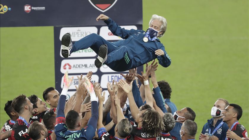 Jorge Jesus e Flamengo conquistam Campeonato Carioca Foto: António Lacerda/EPA