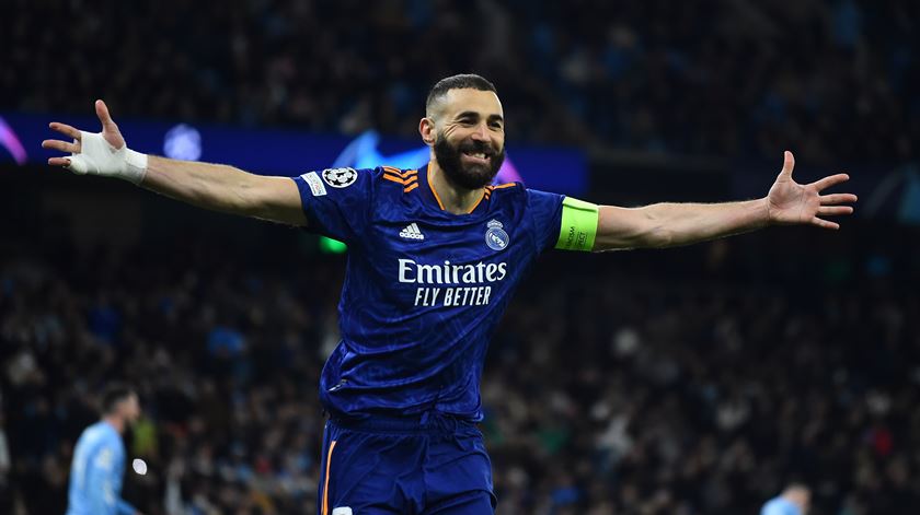 Benzema foi o melhor marcador da Liga dos Campeões, com 15 golos Foto: Peter Powell/EPA