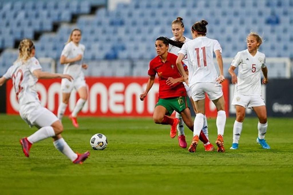 Francisca Kika Nazareth, seleção, Portugal - Rússia. Foto: FPF Francisca Kika Nazareth, seleção, Portugal - Rússia. Foto: FPF