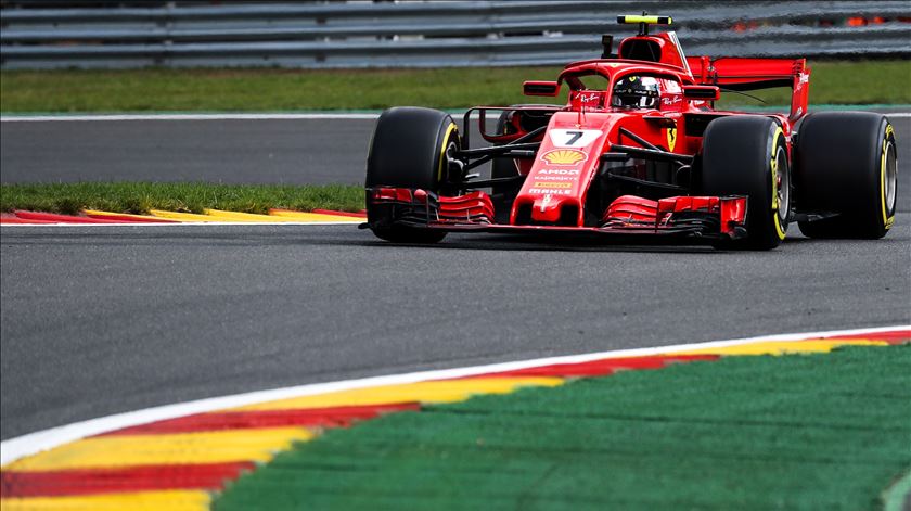 Raikkonen "esfuma" concorrência em Spa-Francorchamps. Foto: EPA