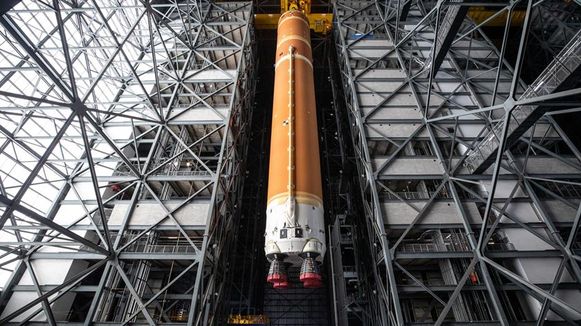 Space Launch System da NASA usado na missão Artemis II. Foto:NASA
