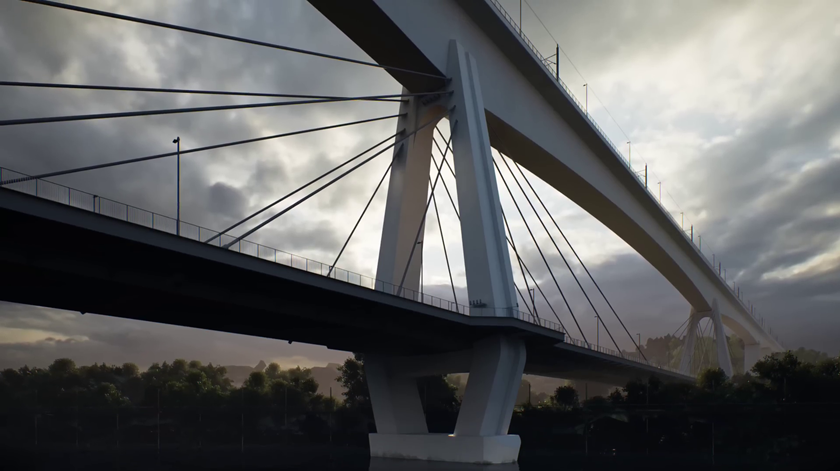 Projeto da nova ponte sobre o rio Douro. Imagem: Infraestruturas de Portugal