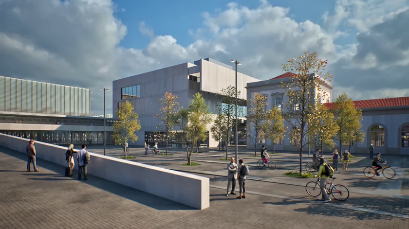 Projeto da renovação e ampliação da estação de Porto Campanhã. Imagem: Infraestruturas de Portugal