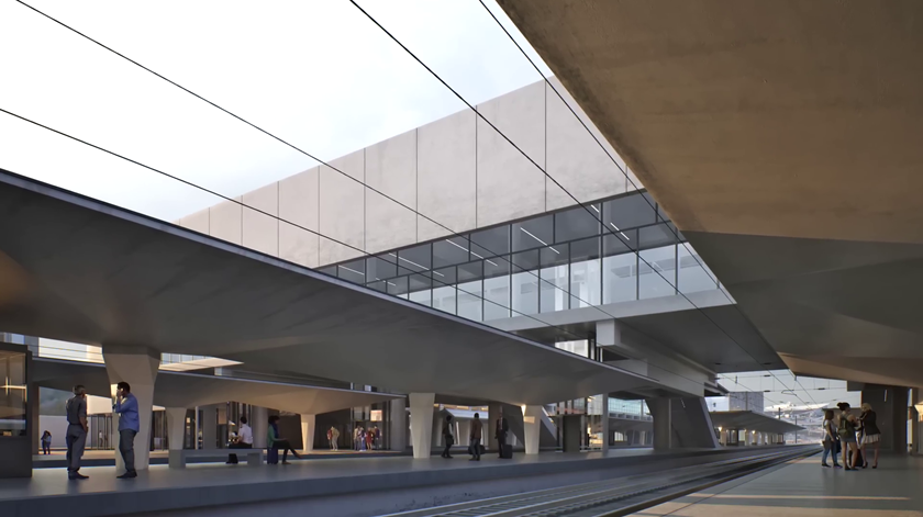 Projeto da renovação e ampliação da estação de Porto Campanhã. Imagem: Infraestruturas de Portugal