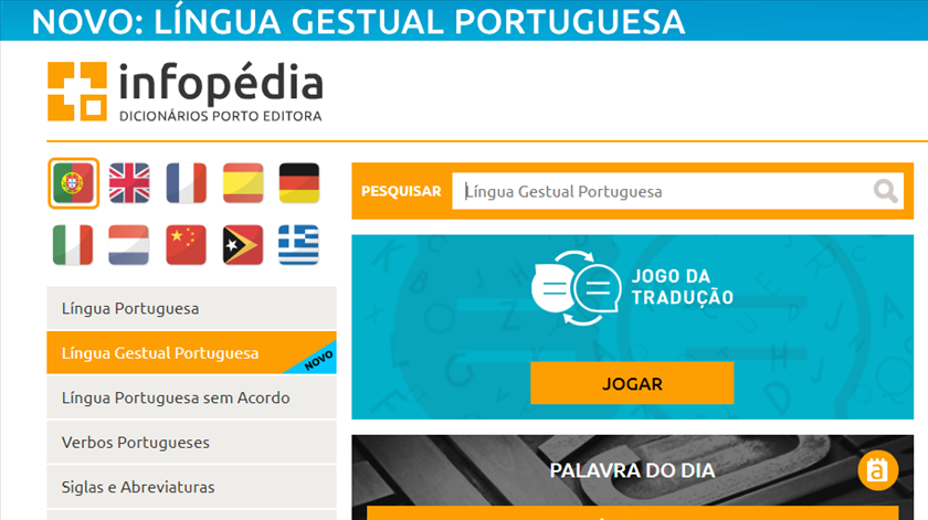 Site da Infopédia 