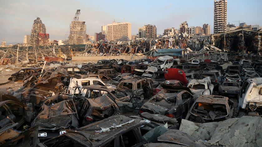 Explosão em Beirute, Líbano, Estragos. Foto: Ibrahim Dirani/EPA