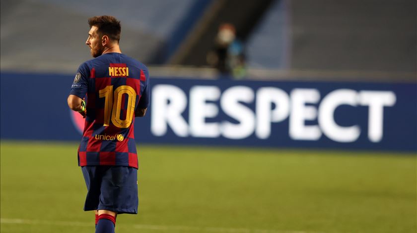 Messi de saída do clube que representa desde 2000. Foto: Rafael Marchante/EPA