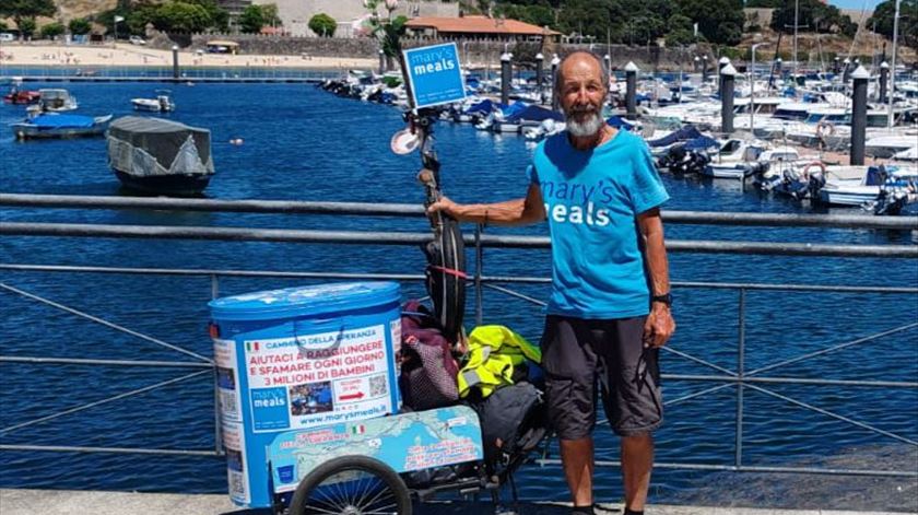 Voluntário caminhou de Itália até Fátima para ajudar a alimentar 3 milhões de crianças