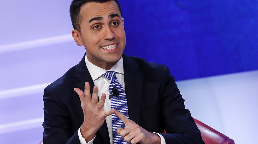 Luigi di Maio, líder do Movimento 5 Estrelas, vencedor das últimas eleições legislativas em Itália. Foto: Riccardo Antimani/EPA