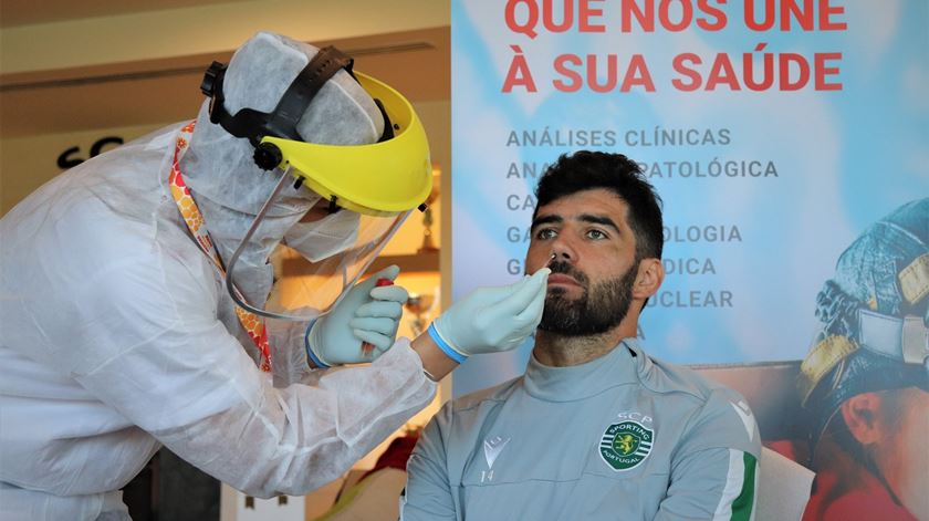 Jogadores farão cerca de 15 testes nas oito semanas que restam para fechar a época Foto: Sporting CP